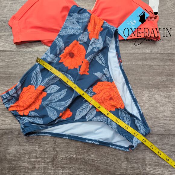 Cupshe Tie Back Hey Hole High Waist Bikini Swimsuit Size S - Picture 6 of 7